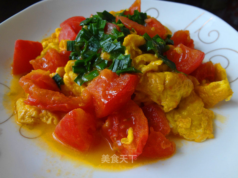 Scrambled Eggs with Tomatoes recipe