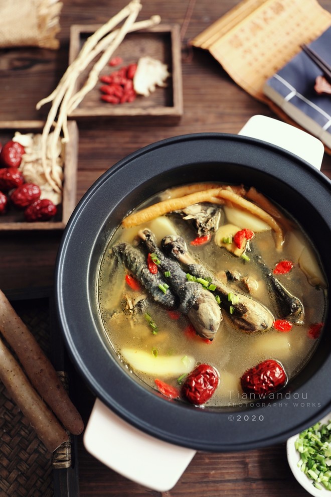 🔥danggui Codonopsis and Yam Black Chicken Soup👏girls with Cold Hands and Feet in Winter Should Drink Quickly ❗️ recipe