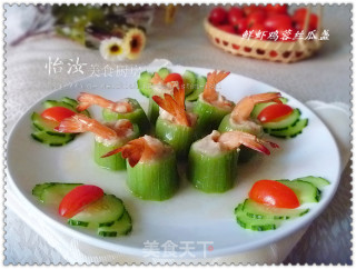 【yiru Private Banquet Dishes】a Few Simple Steps to Change The Pattern to be More Colorful --- Fresh Shrimp and Chicken Minced Loofah recipe