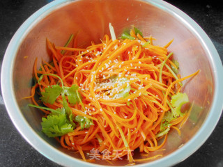 Sweet and Sour Carrot Shreds recipe