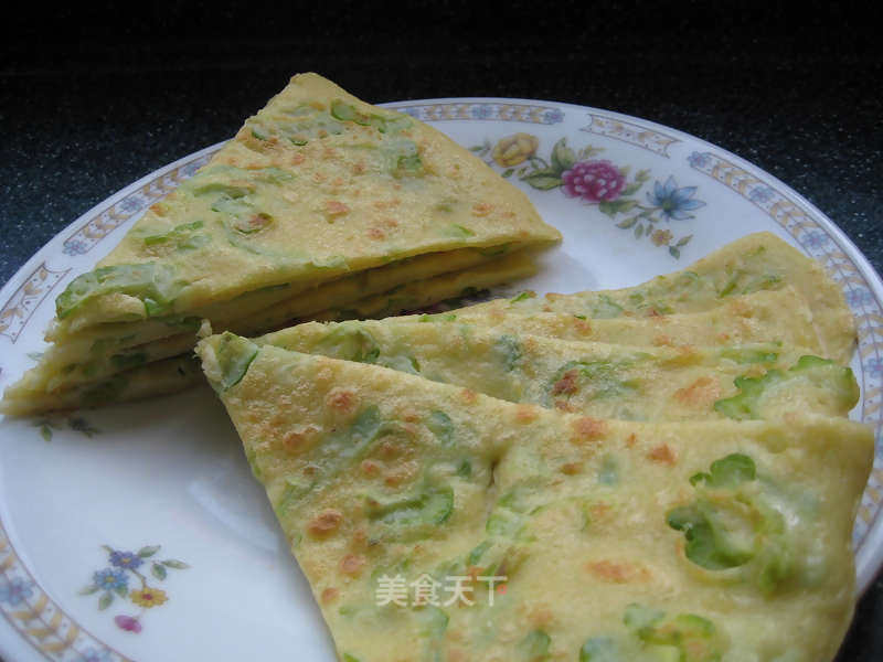 Breakfast Bitter Gourd Pancakes recipe