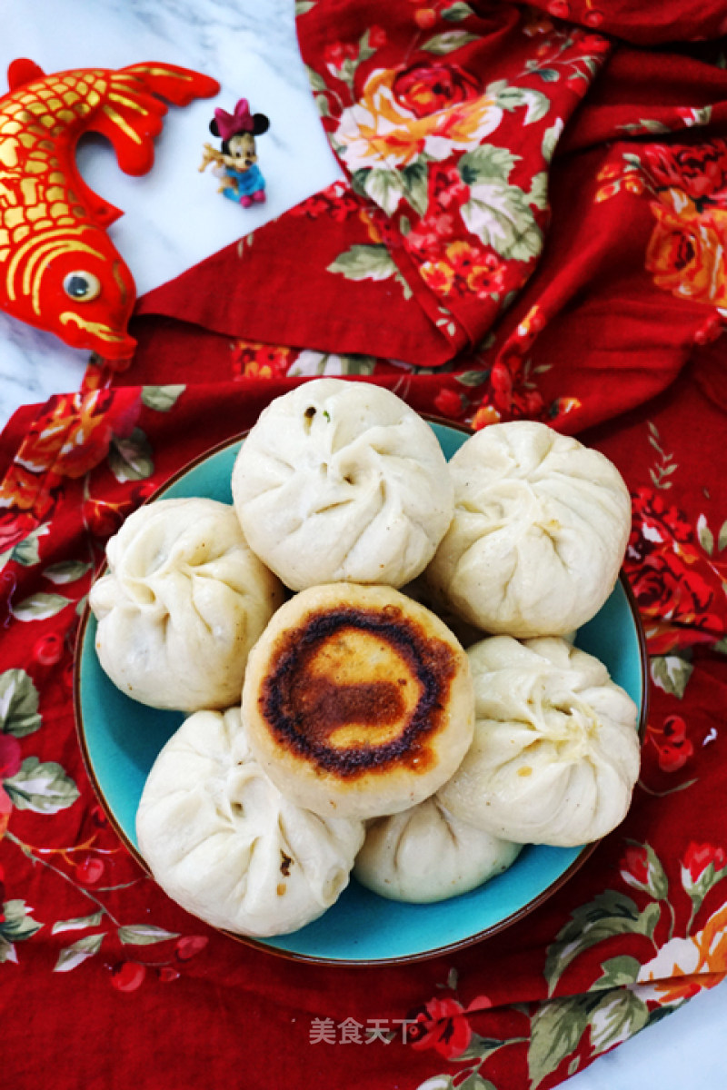 [sichuan] Fried Pork Buns with Plum and Vegetables recipe