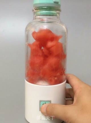 Refreshing Lychee Watermelon Ice Drink recipe