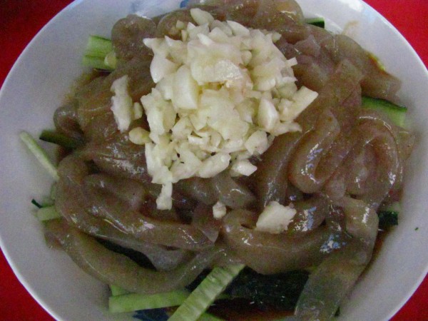 Cucumber with Konjac recipe