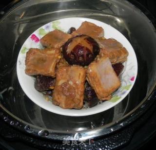 Steamed Pork Ribs with Mushroom Vermicelli recipe