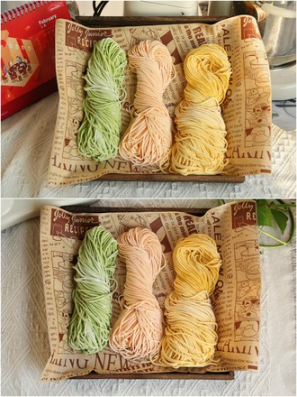 Hearty Breakfast, Healthy Three-color Vegetable Noodles, Jindao, Kids recipe