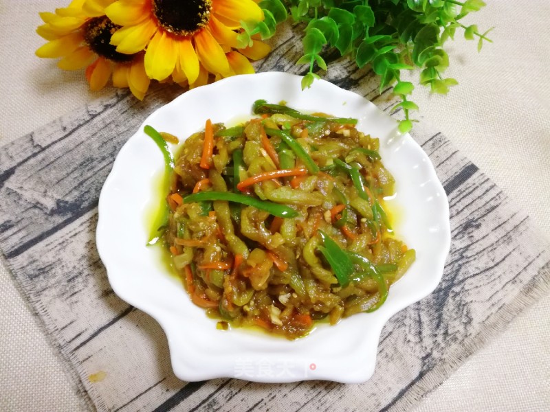 Stir Fried Eggplant with Green Peppers recipe