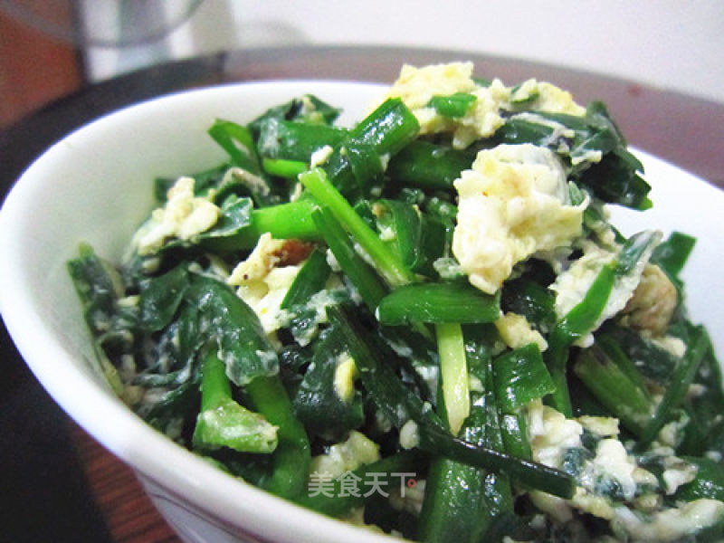 Scrambled Eggs with Leek recipe