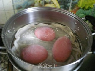 Natural Pigment Red Yeast Bean Noodle Hair Cake recipe