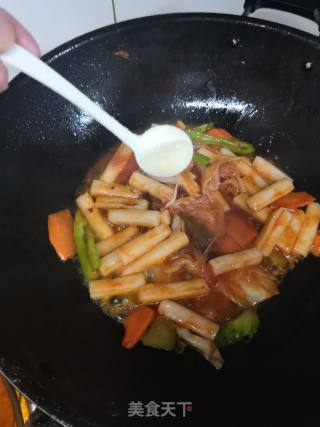 Kimchi Fried Rice Cake recipe