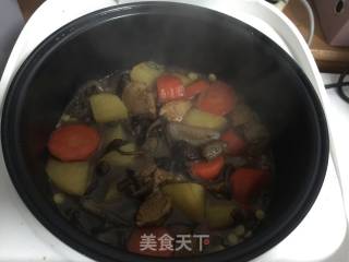 【northeastern Cuisine】claypot Rice with Chicken and Mushroom recipe