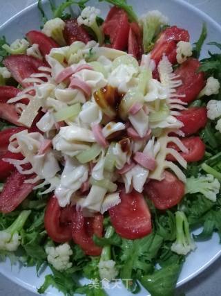 Two-color Butterfly Noodle Salad recipe