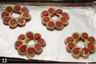 Hot Dog Flower Shaped Bread recipe