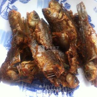 Fried Crucian Carp with Scallion Flavor recipe