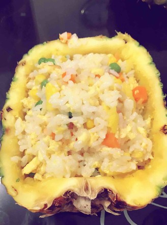 Temptation Pineapple Banana Egg Fried Rice recipe