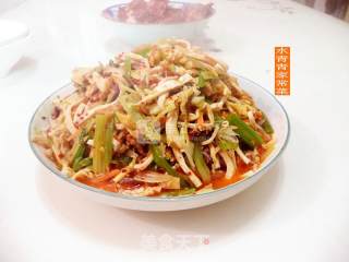 Celery, Cuttlefish, Fungus, Tofu Shreds recipe