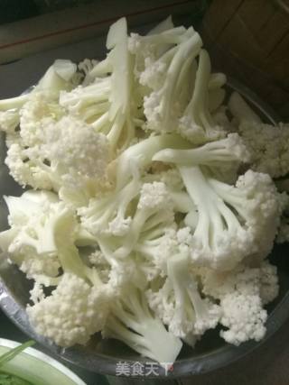 Stir-fried Pork Belly with Cauliflower recipe