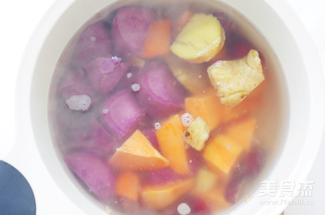 Ginger Brown Sugar Double Potato Sweet Soup for Nourishing Qi and Blood recipe