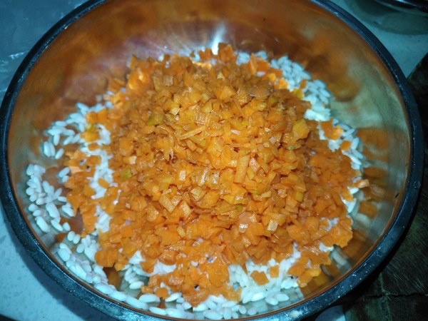 Pork Carrot Sticky Rice Balls recipe