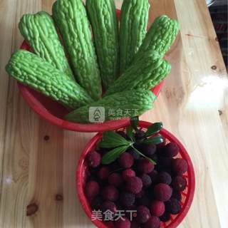 Rock Sugar Bayberry Bitter Gourd recipe