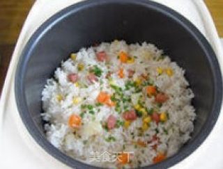 Braised Rice with Sauce and Mixed Salad recipe