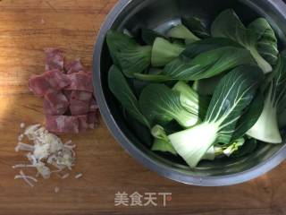 Stir-fried Cabbage Heart with Bacon recipe