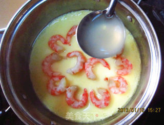 Shrimp Steamed Egg recipe