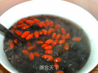 Glutinous Rice Porridge with Mulberry and Wolfberry recipe