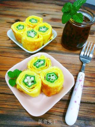 Okra Thick Egg Braised recipe