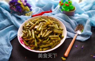 Stir-fried White Cowpeas with Green Peppers recipe