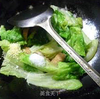 Sweet Not Spicy Stir-fried Lettuce recipe