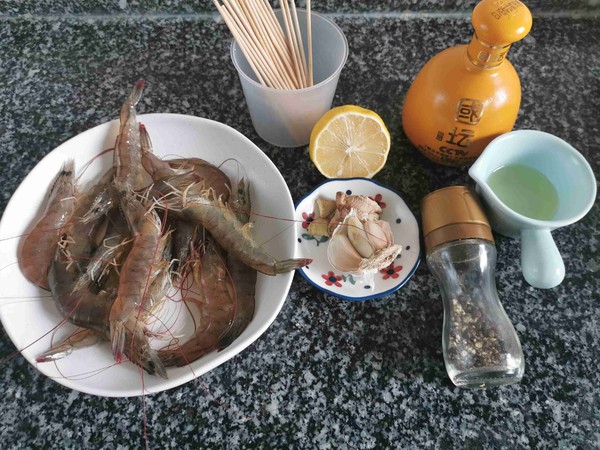 Grilled Shrimp with Black Pepper Garlic recipe