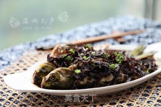 Steamed Porcupine Fish with Plum Cabbage recipe