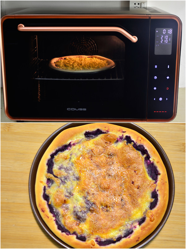 Purple Sweet Potato Cheese Pizza recipe