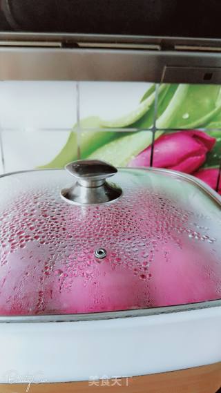 Red Pitaya Steamed Buns recipe