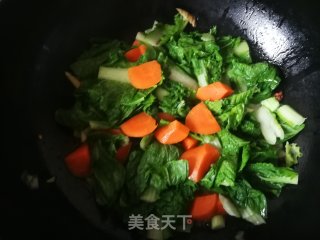 Stewed Tofu with Carrot and Cabbage recipe