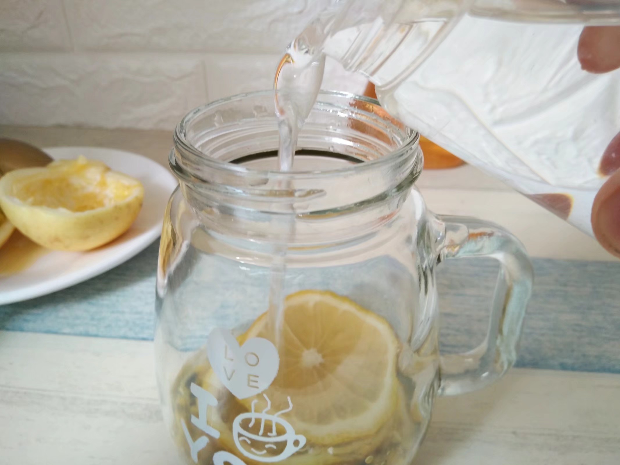 Vanilla Lemon Honey Water recipe