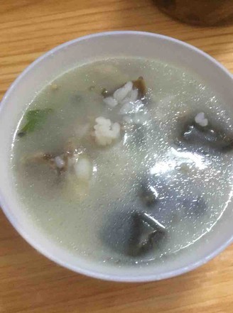 Pork Ribs Congee with Preserved Egg recipe