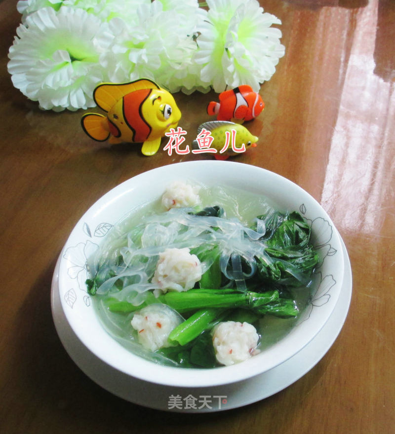 Shrimp-flavored Cabbage Core Wide Noodle recipe