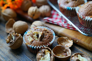 Cocoa Walnut Cake Cup recipe