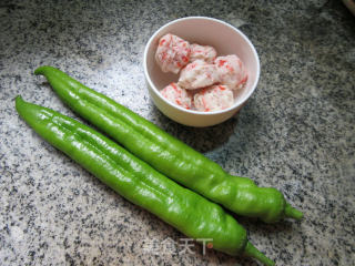 Stir-fried Shrimp Balls with Green Peppers recipe