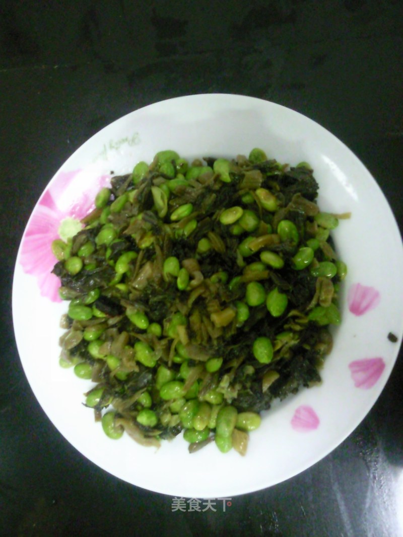 Appetizing Food---stir-fried Pickles with Edamame