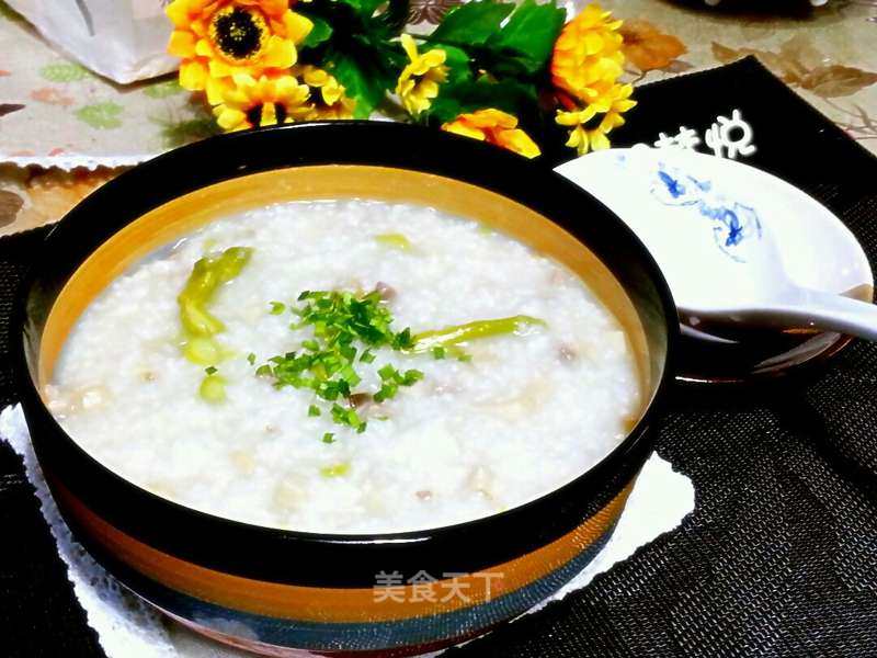 Abalone Congee with Fresh Vegetables recipe