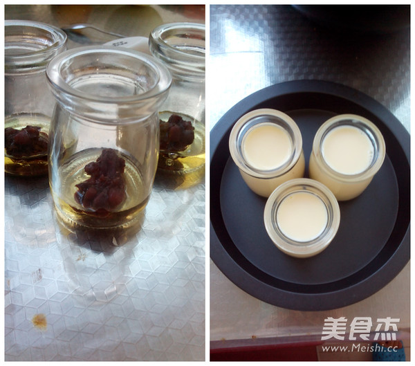 Caramel Red Bean Pudding recipe