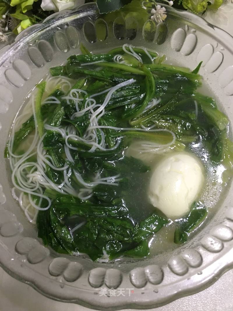 White Egg White Noodle Soup