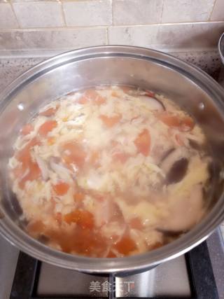 Fancy Food#tomato Egg Tofu Soup recipe