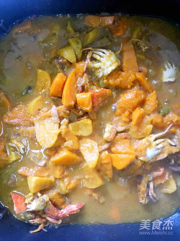 Pumpkin Stewed Crab recipe