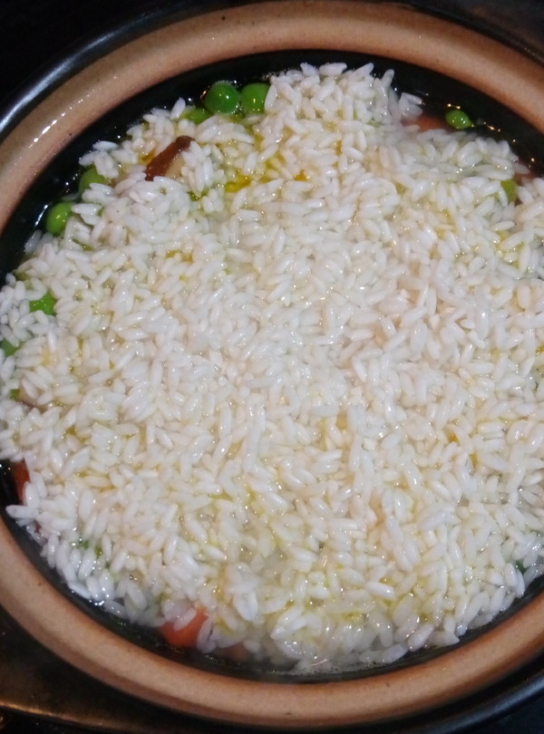 Fried Rice with Peas and Shiitake Mushrooms recipe