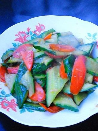 Stir-fried Melon Slices with Carrots recipe