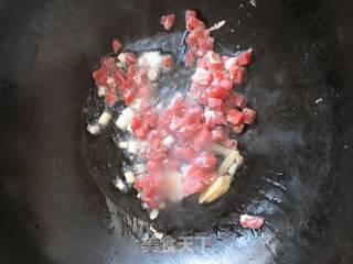 Stir-fried Minced Pork with Beans recipe